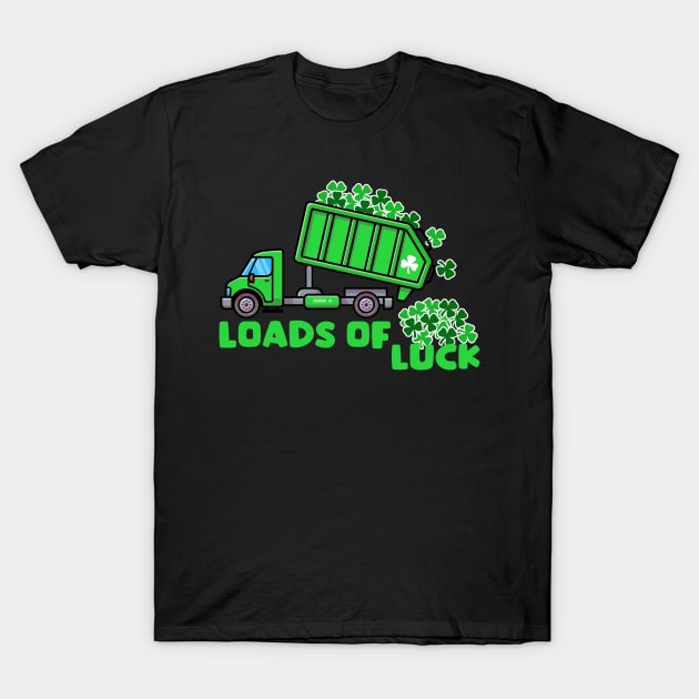 Loads Of Luck Truck Shamrock Clover T-Shirt by mintipap